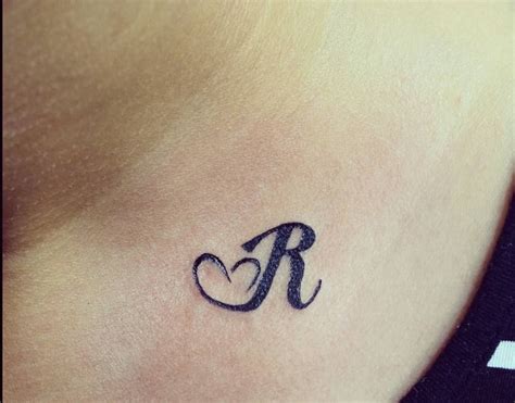 r letter tattoo|r letter neck tattoo.